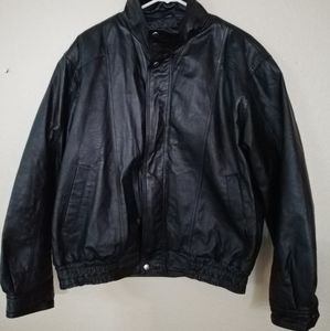 Leather jacket mens size large